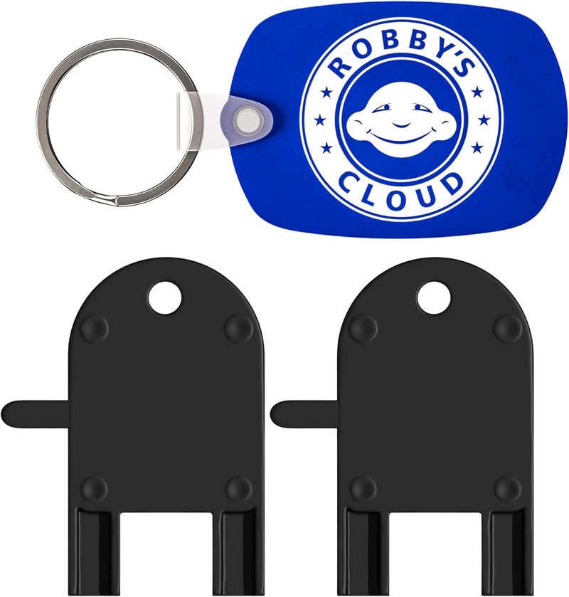 Robby's Cloud Key for Von Drehle Paper Towel Dispensers - Key 2145995 Compatible with Von Drehle and Marcal Center-Pull Paper Towel and Jumbo Bath Tissue dispensers with Keychain (2 Pack) - Image 1